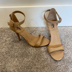 Tan Ankle Strap Heels